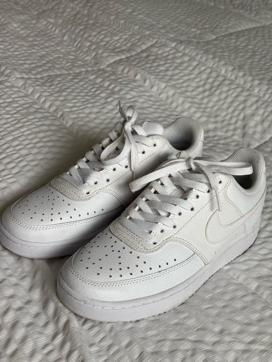 Nike Shoes - Nike Court Vision Low White Sneakers Woman’s Size 8.5 Clean Classic CD5434-100